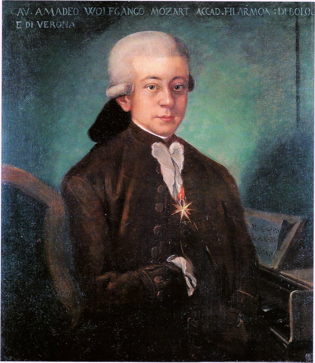 Retrato de Mozart (1756-1791) de Unbekannt Unbekannt