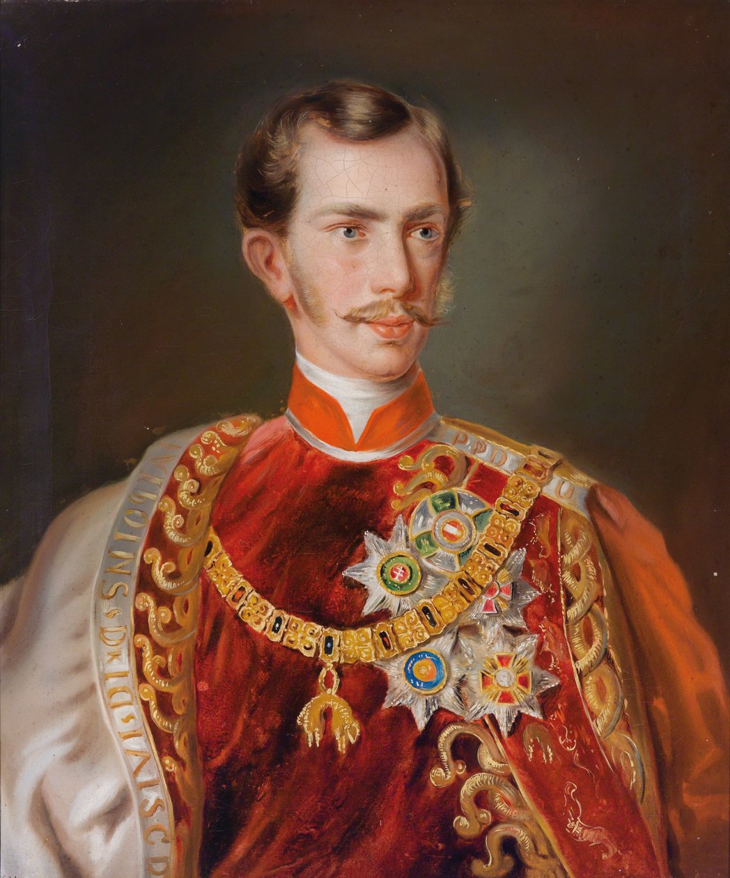 Retrato do jovem imperador na regalia do Tosão de Ouro de Unbekannt Unbekannt