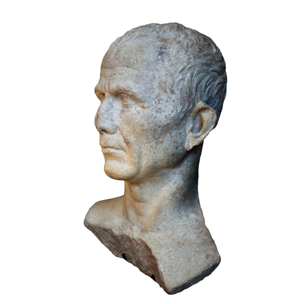 Presumível busto de César (RHO.2007.05.1939) fotografado em Genebra durante a exposição temporária César et le Rhône de Unbekannt Unbekannt