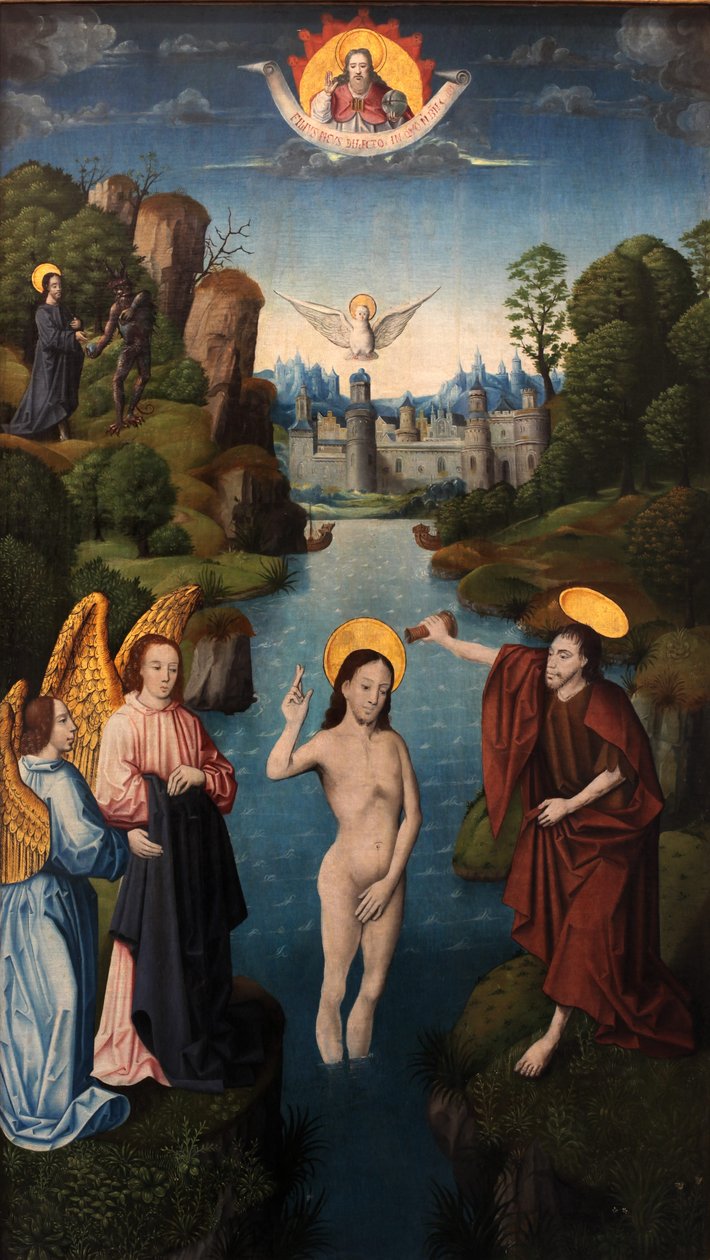 O batismo de Cristo de Unbekannt Unbekannt