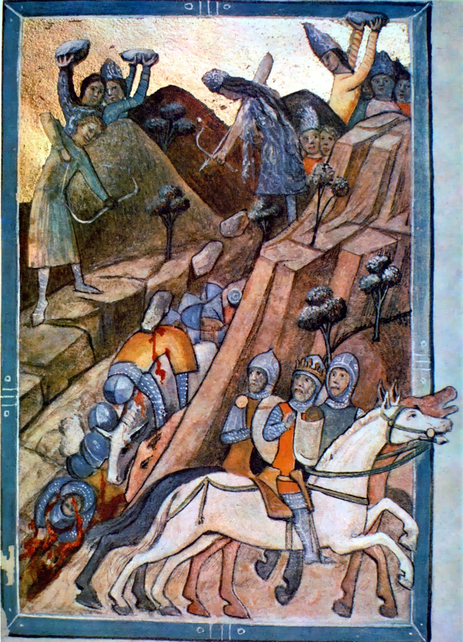 A Batalha de Posada no Chronicon Pictum p. 146 de Unbekannt Unbekannt