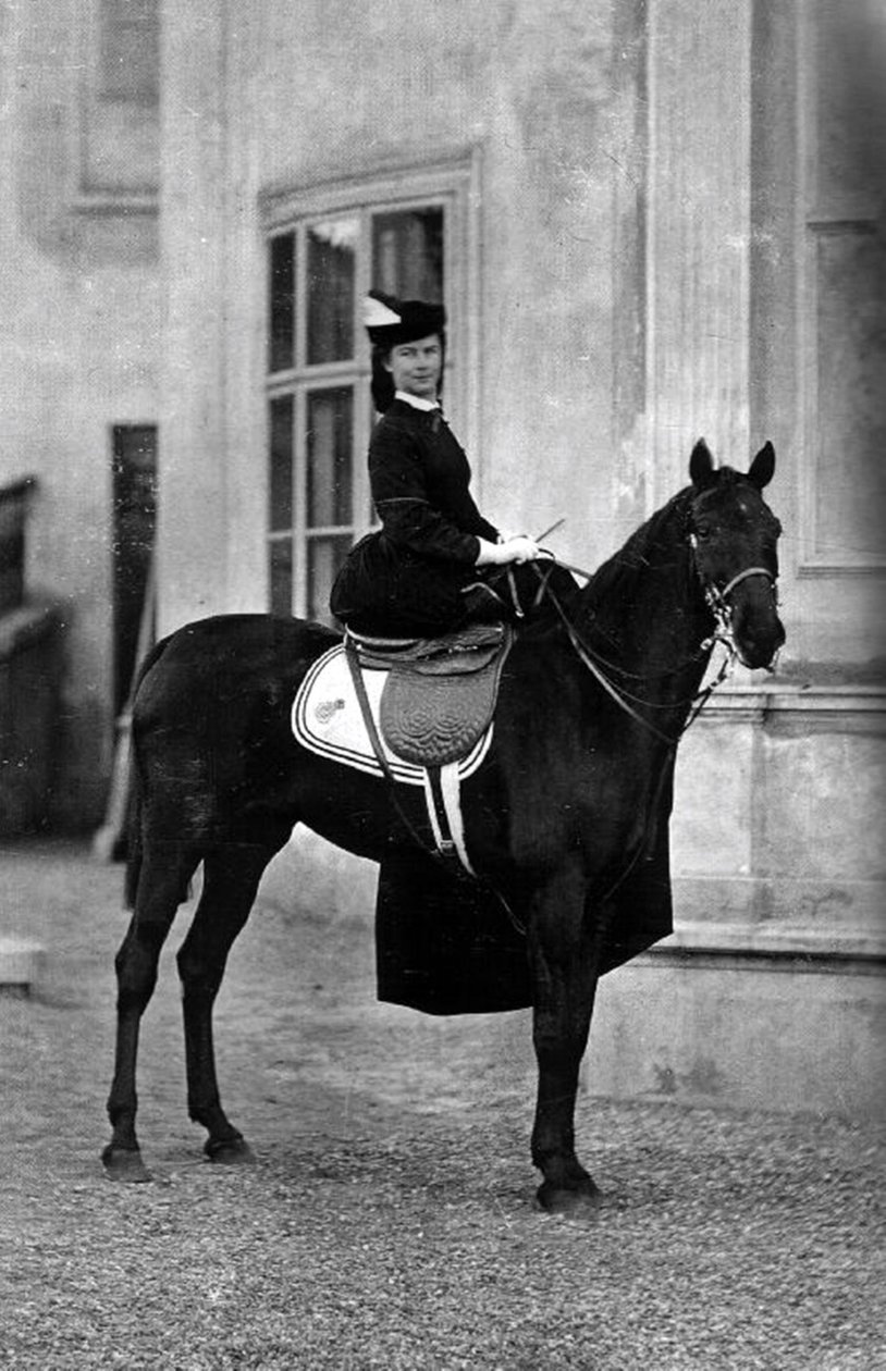 A Imperatriz da Áustria Elisabeth Amelie Eugenie de Wittelsbach, chamada Sissi, em 1896 em Biarritz de Unbekannt Unbekannt