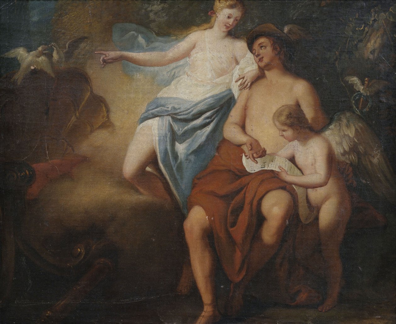 Vênus, Mercúrio e Cupido de Unbekannt Unbekannt