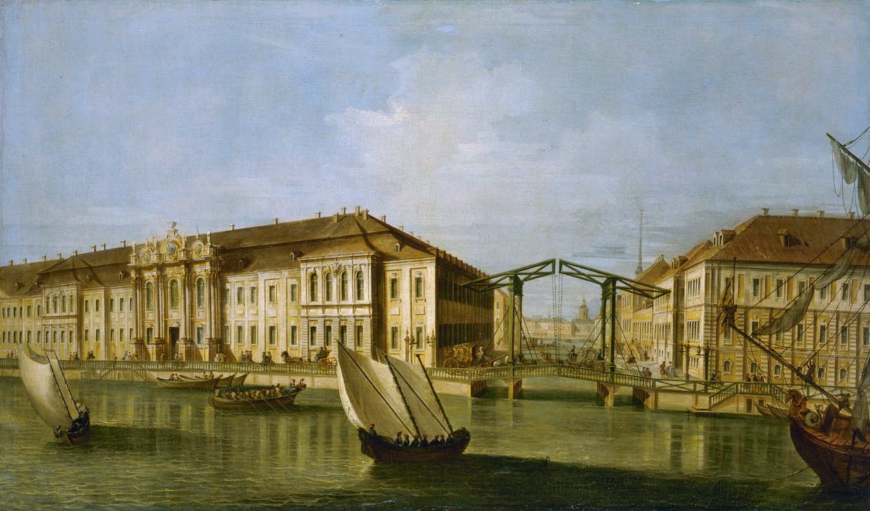Vista, de, a, inverno, palácio de Unbekannt Unbekannt