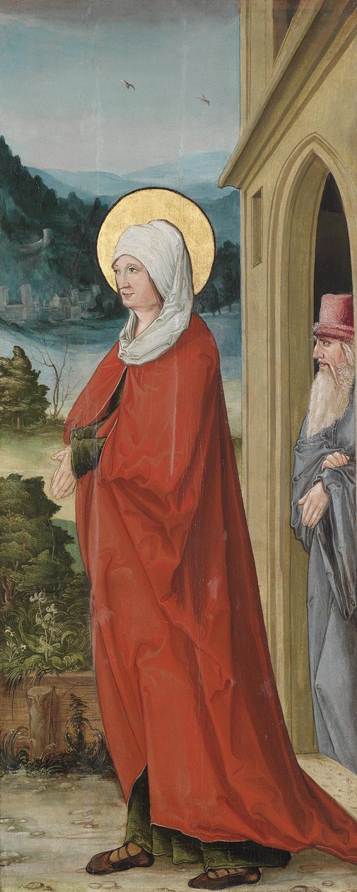Duas alas de altar com a Visitação da Virgem Maria de Unbekannt Unbekannt