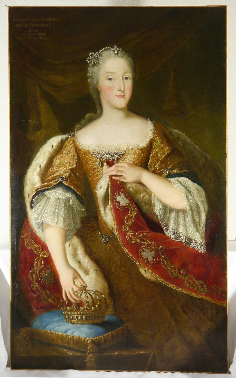 retrato da rainha Elisabeth Therese da Sardenha de Unbekannt Unbekannt