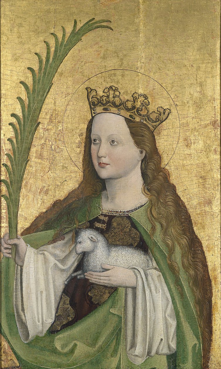 Altar ala com St. Agnes de Unbekannt Unbekannt