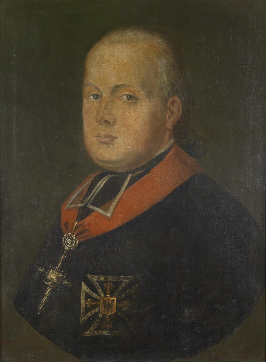 Arquiduque Maximiliano Franz da Áustria, retrato como Eleitor-Arcebispo de Colônia e Hoch- e Deutschmeister de Unbekannt Unbekannt