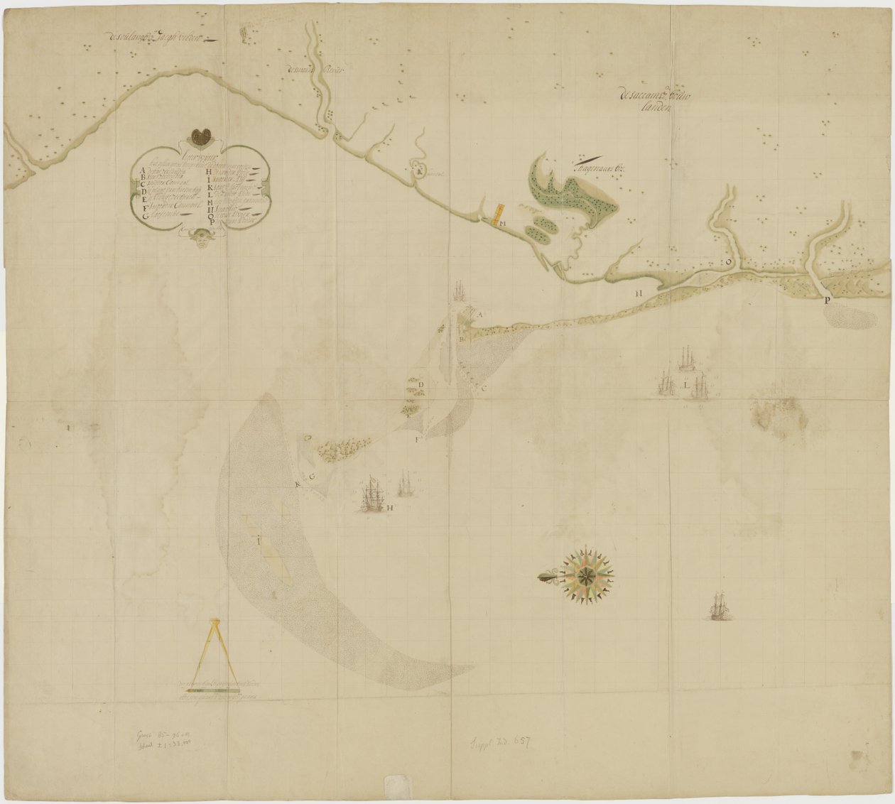 Mapa de Zeelandia e arredores, Formosa de Unbekannt Unbekannt