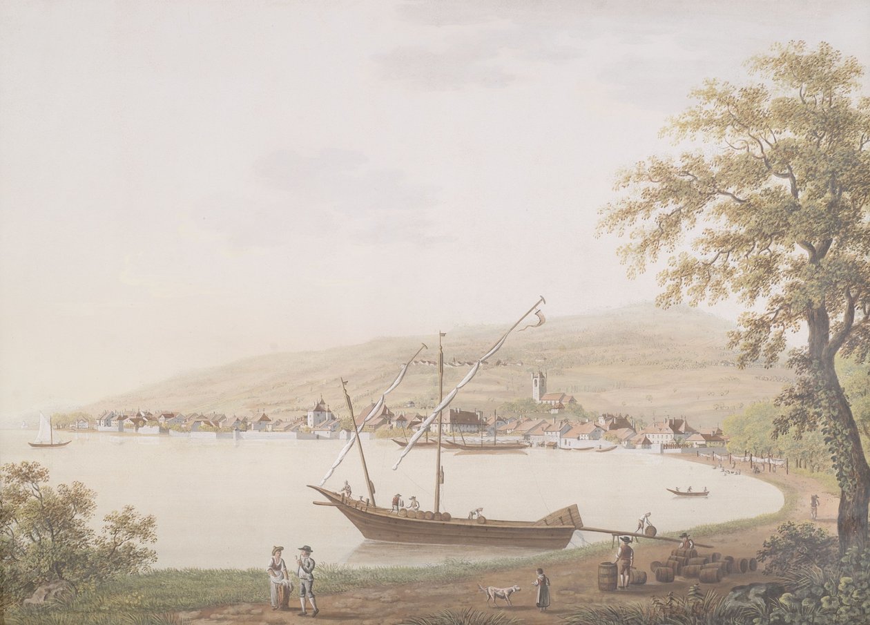 Vevey no Lago de Genebra de Unbekannt Unbekannt
