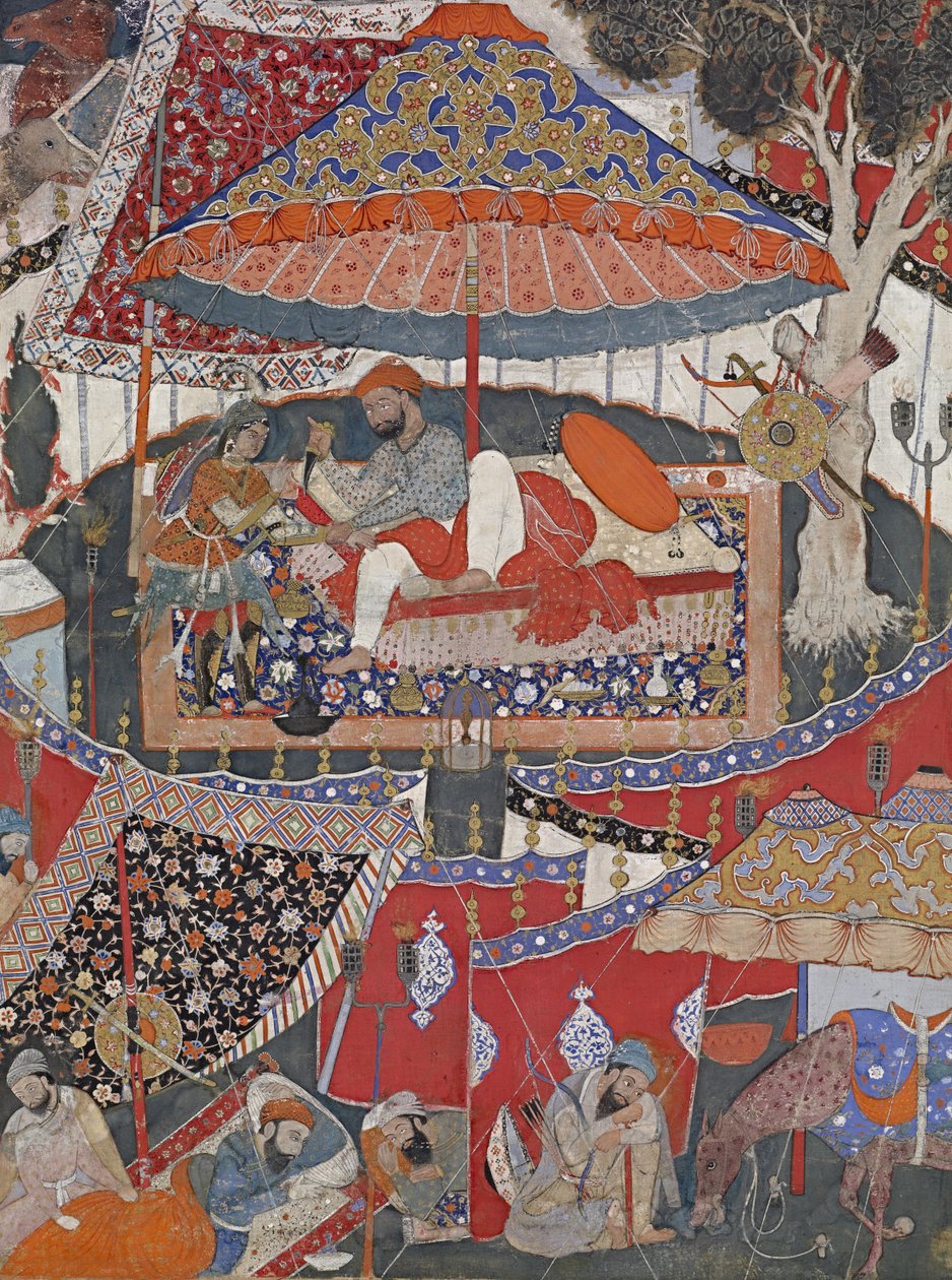 Uma página do Dastan-i Amir Hamza (Hamzanama) de Unbekannt Unbekannt