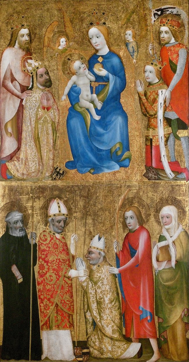 Anônimo - Pintura Votiva do Arcebispo Jan Oko de Vlašim de Unbekannt Unbekannt