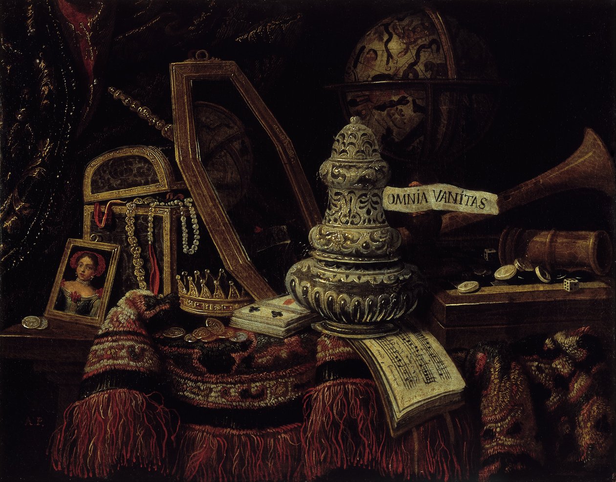 Pintor francês anônimo - Vanitas de Unbekannt Unbekannt
