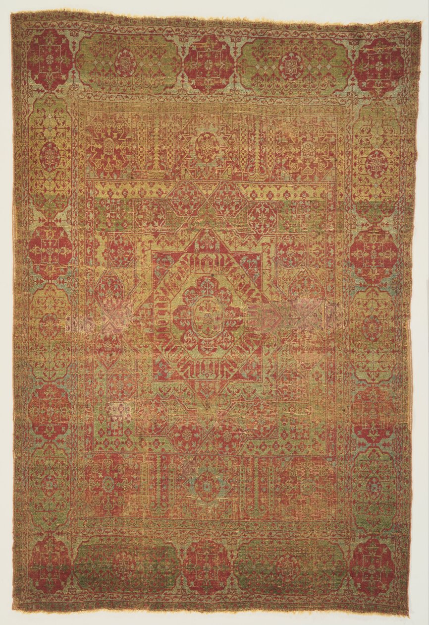 Artista, fabricante desconhecido, egípcio - tapete de Mamluk de Unbekannt Unbekannt