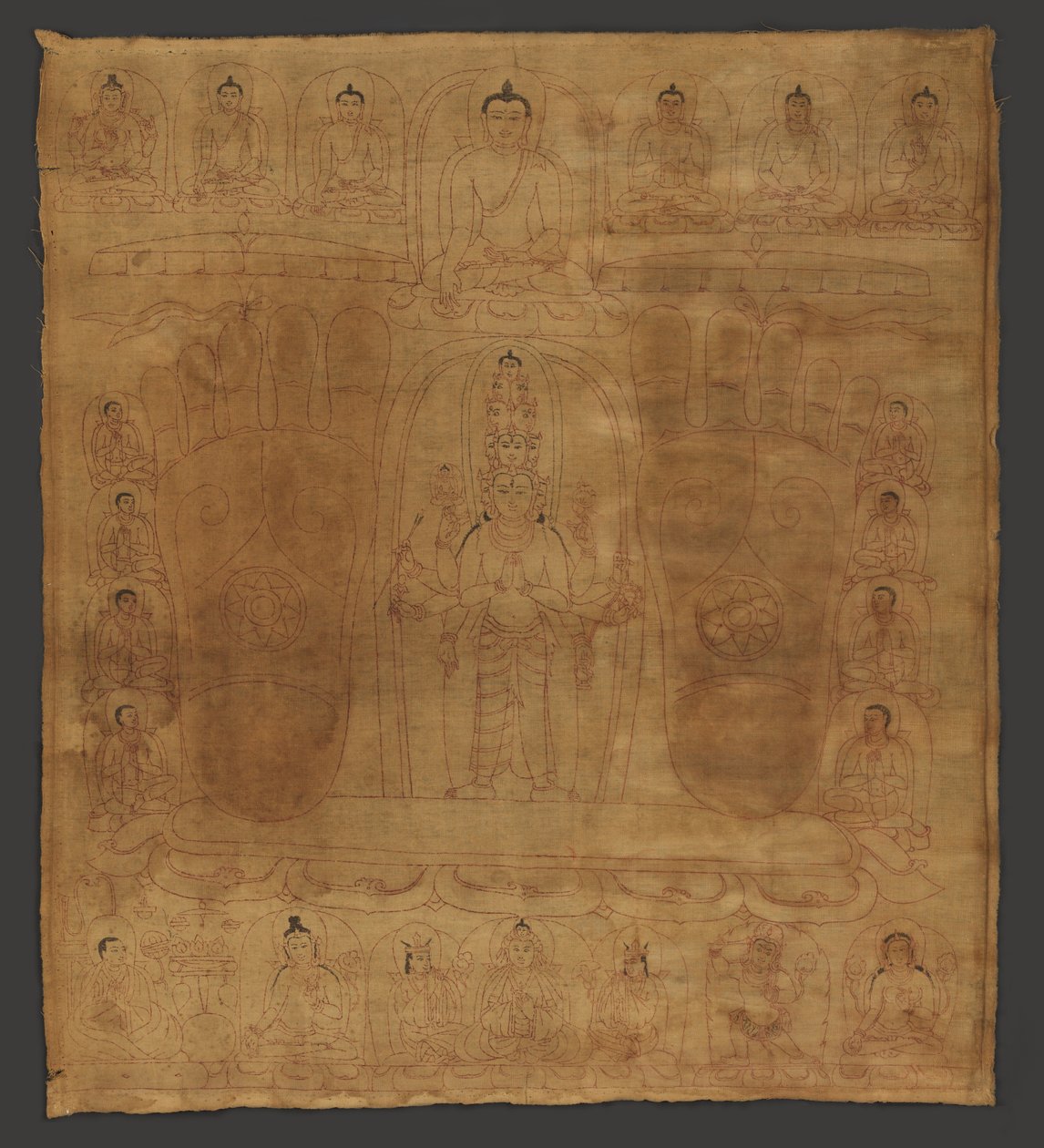 Bodhisattva Avalokiteshvara na tradição do rei Srongtsen Gampo de Unbekannt Unbekannt