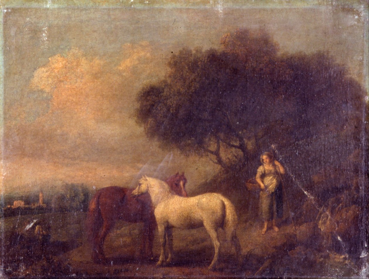 Britânico - paisagem com cavalos de Unbekannt Unbekannt