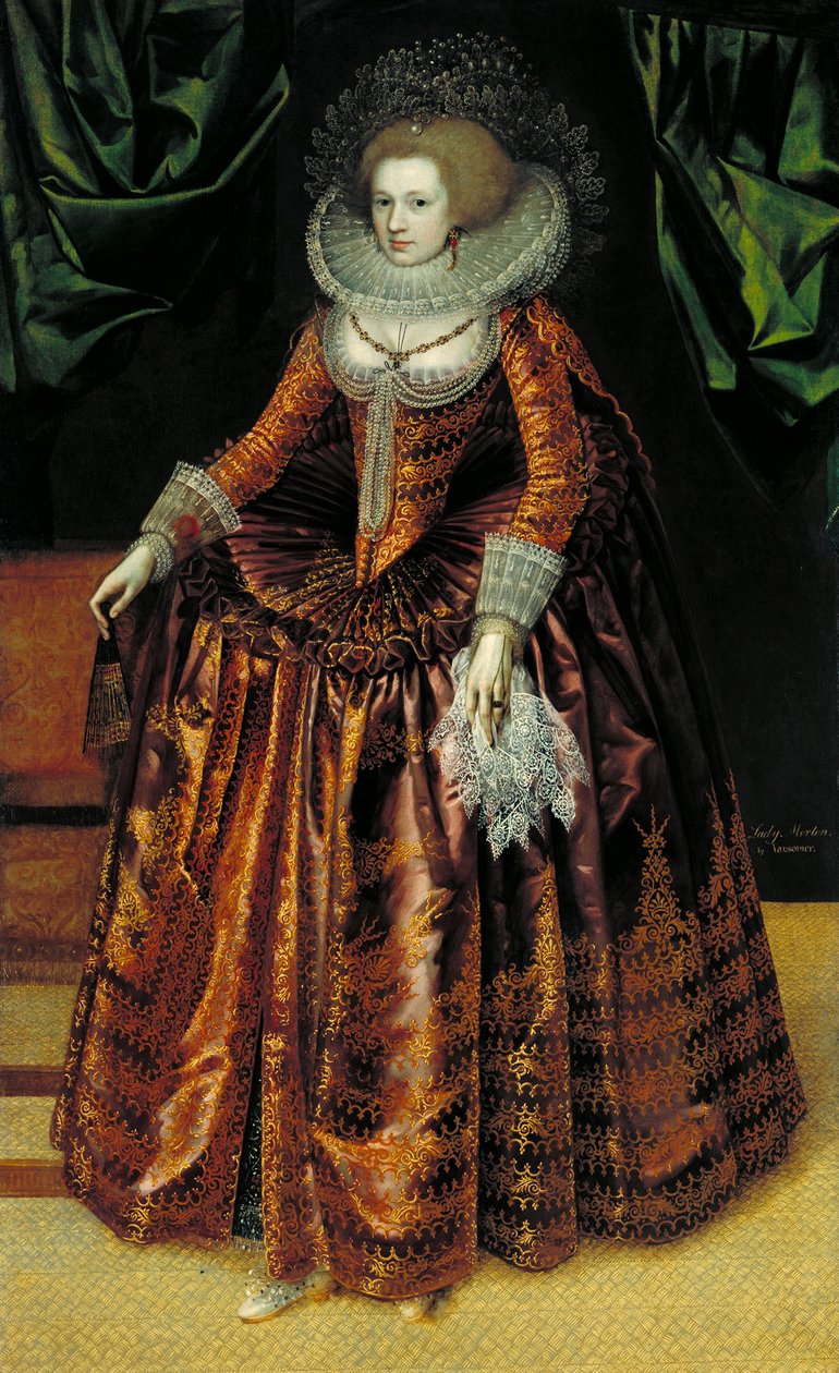 Escola Britânica Século XVII - Retrato de Anne Wortley, Mais tarde Lady Morton de Unbekannt Unbekannt