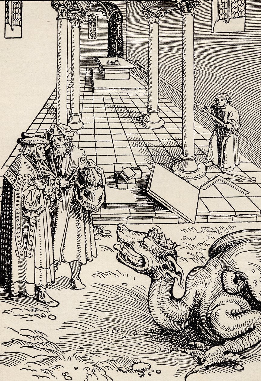 Construindo o Templo, depois de uma xilogravura da Bíblia de setembro de Martin Luther, de "The Freemason", de Eugen Lennhoff, publicado em 1932 de Unbekannt Unbekannt