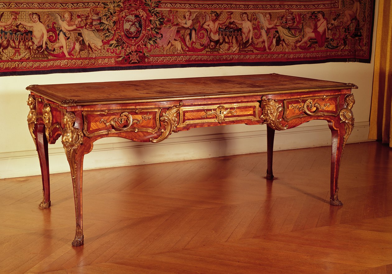 Bureau plat, francês, Cressent, 1730 de Unbekannt Unbekannt