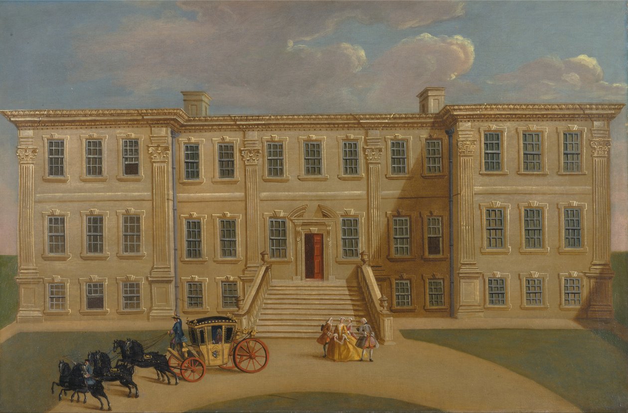 Calke Hall, Derbyshire, o assento de Sir Henry Harpur, Bt. de Unbekannt Unbekannt