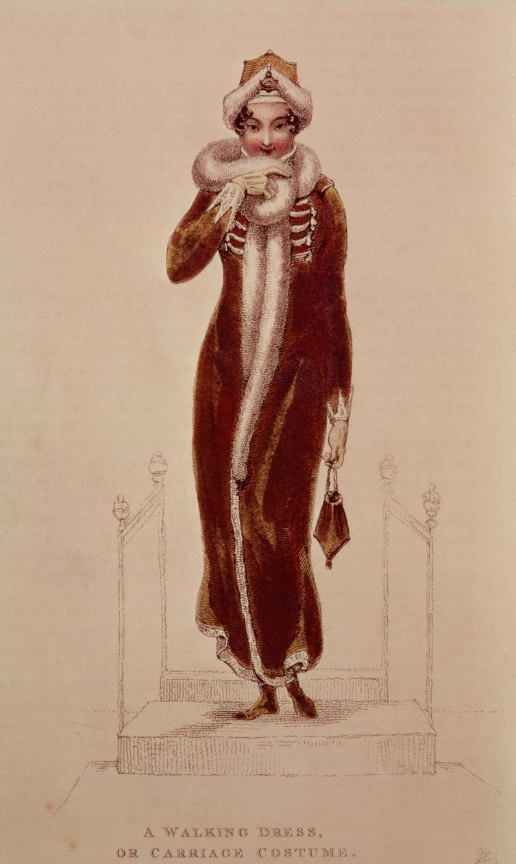 Traje de transporte, impressão de Ackermann, 1811 de Unbekannt Unbekannt