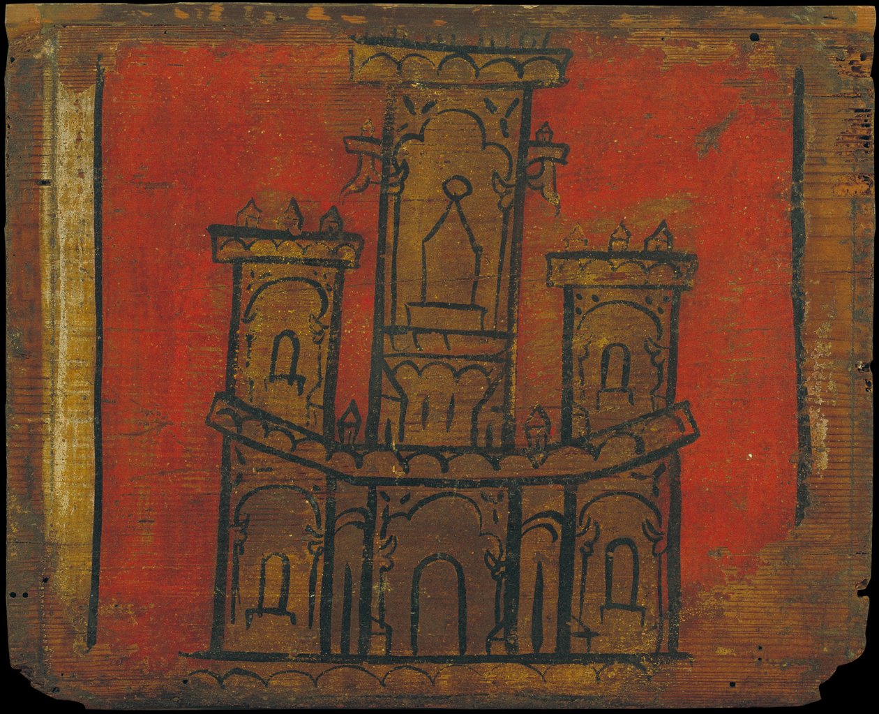 Painel de teto com castelo de Unbekannt Unbekannt