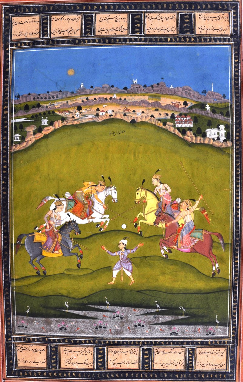 Chand Bibi jogando polo de Unbekannt Unbekannt