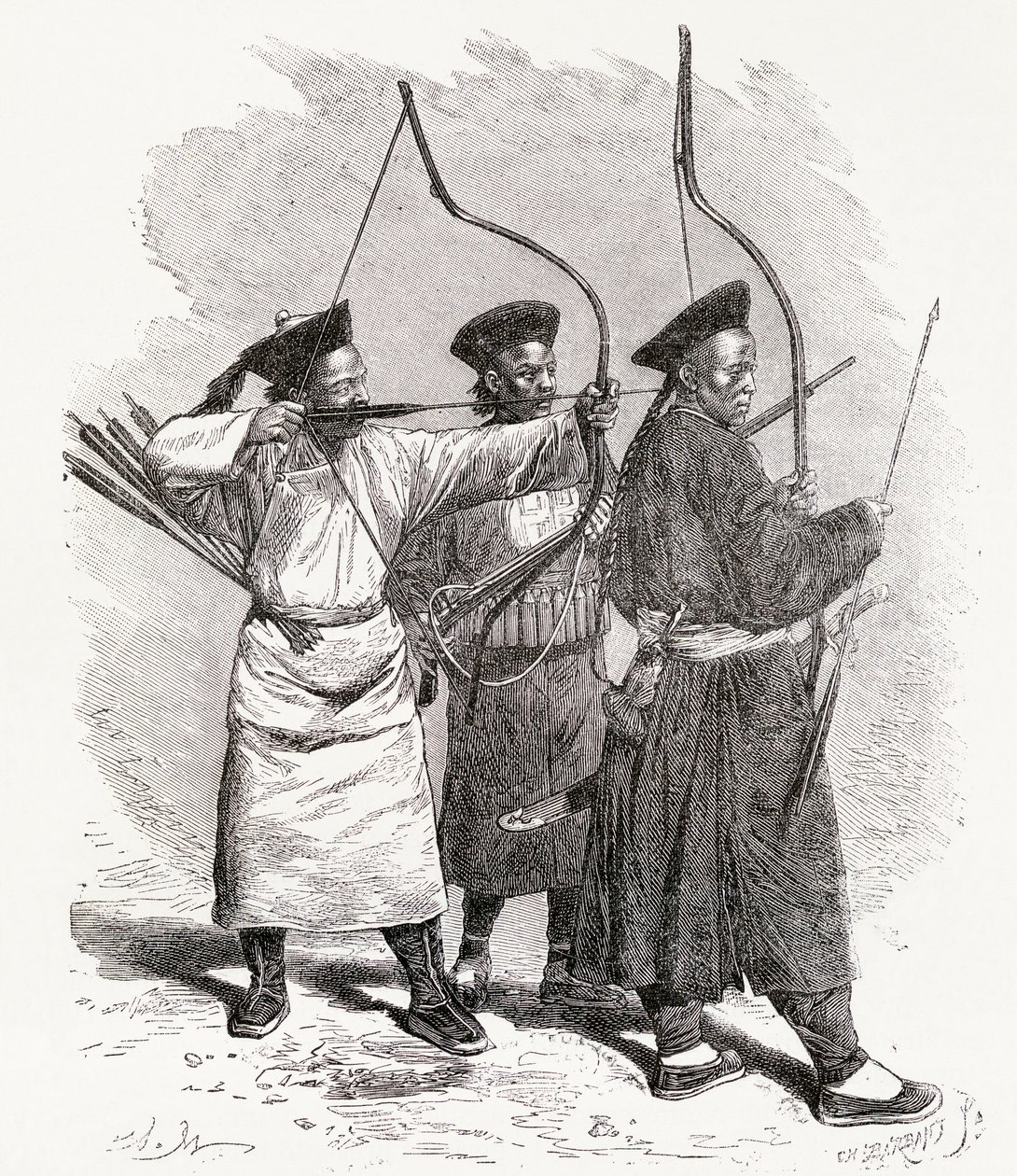 Arqueiros Chineses, 1878 de Unbekannt Unbekannt