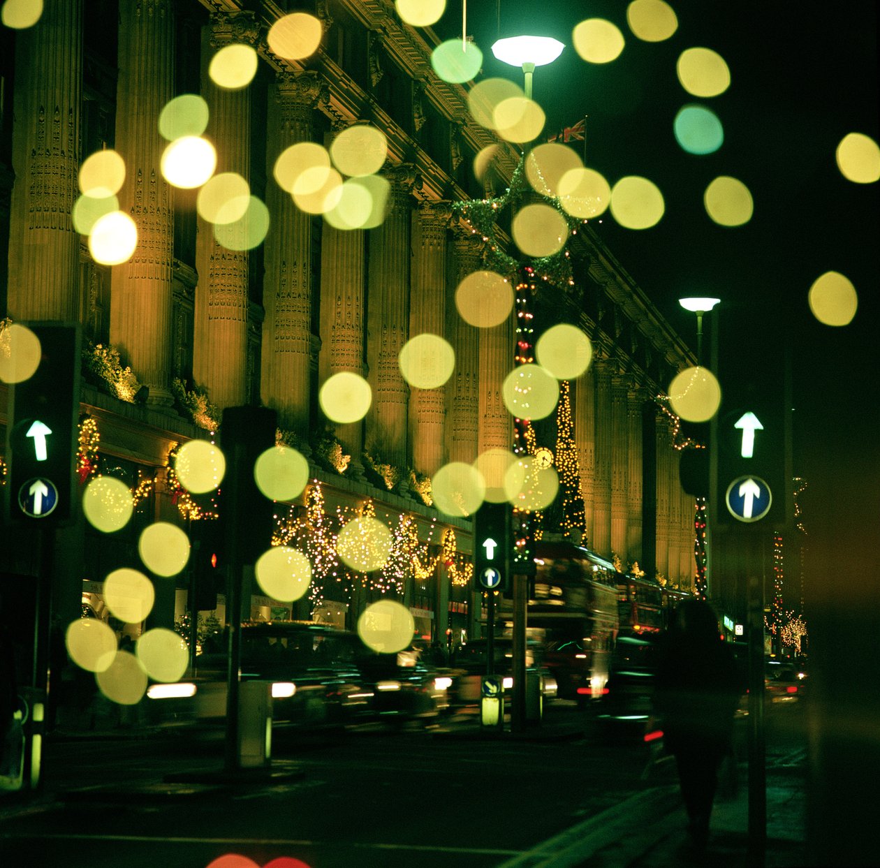 Luzes natal, em, rua oxford de Unbekannt Unbekannt