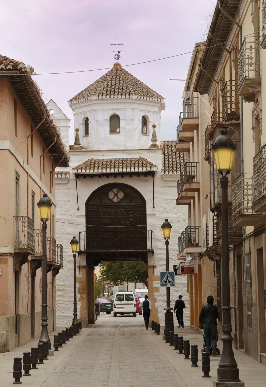 Portão da cidade no final da Calle Real de Unbekannt Unbekannt