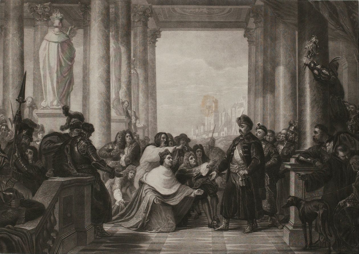 Conde Wilczek pedindo John III Sobieski para aliviar Viena de Unbekannt Unbekannt