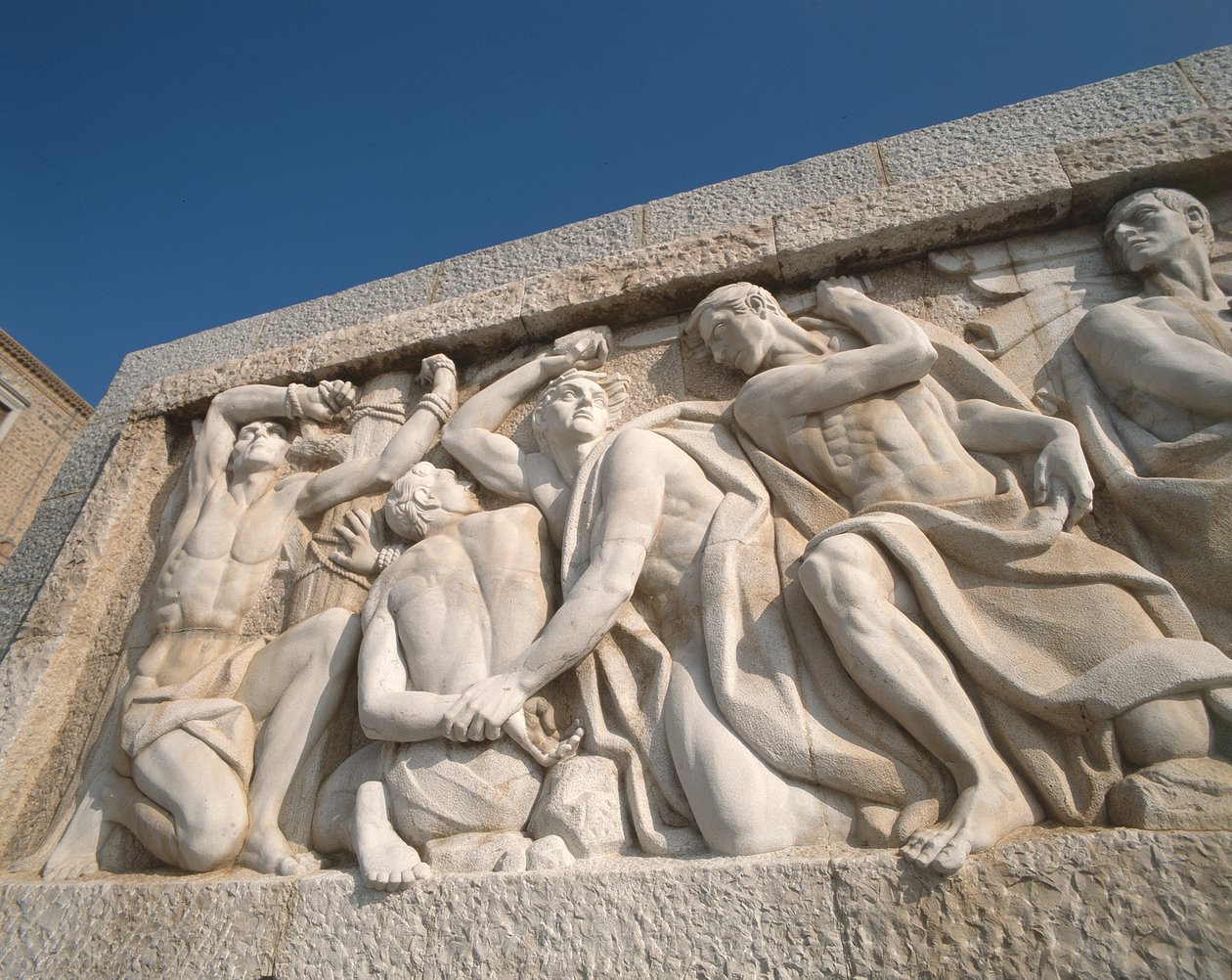 Detalhe do Monumento à Vitória por Juan de Avalos (1911-2006) 1961 de Unbekannt Unbekannt