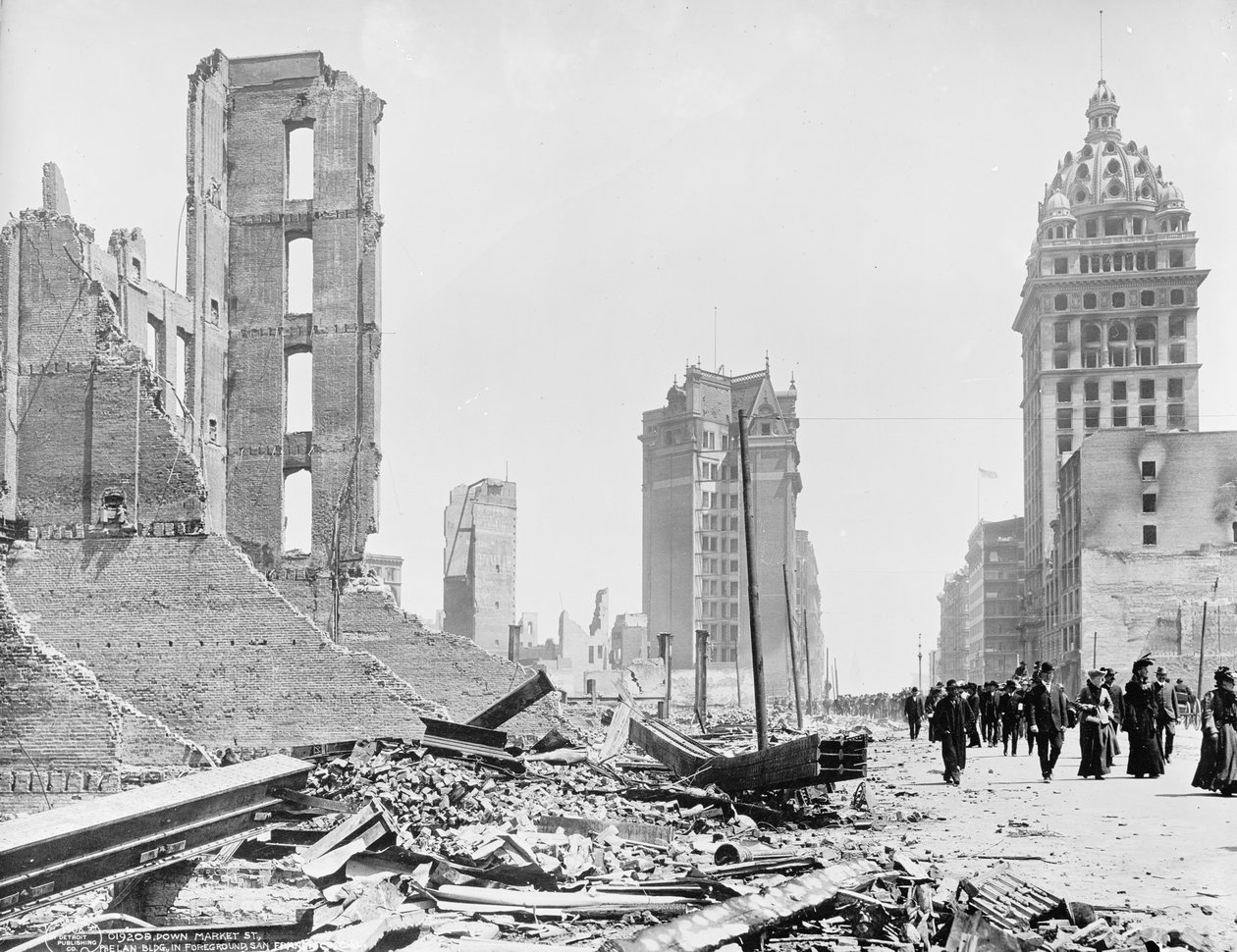 Down Market St., Phelan Bldg. em foregeround, San Francisco, Cal. de Unbekannt Unbekannt