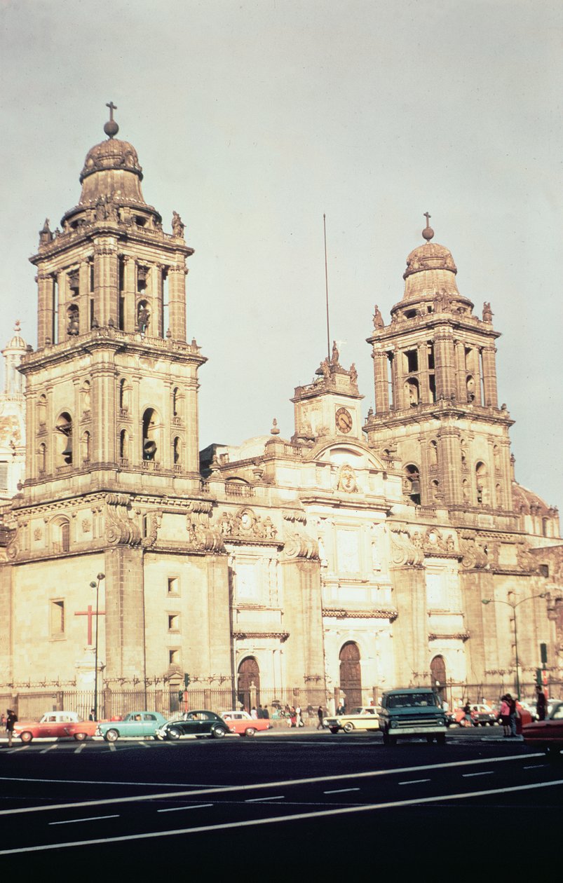 Exterior, de, cidade méxico, catedral, de, a, norte oeste, 16º século de Unbekannt Unbekannt