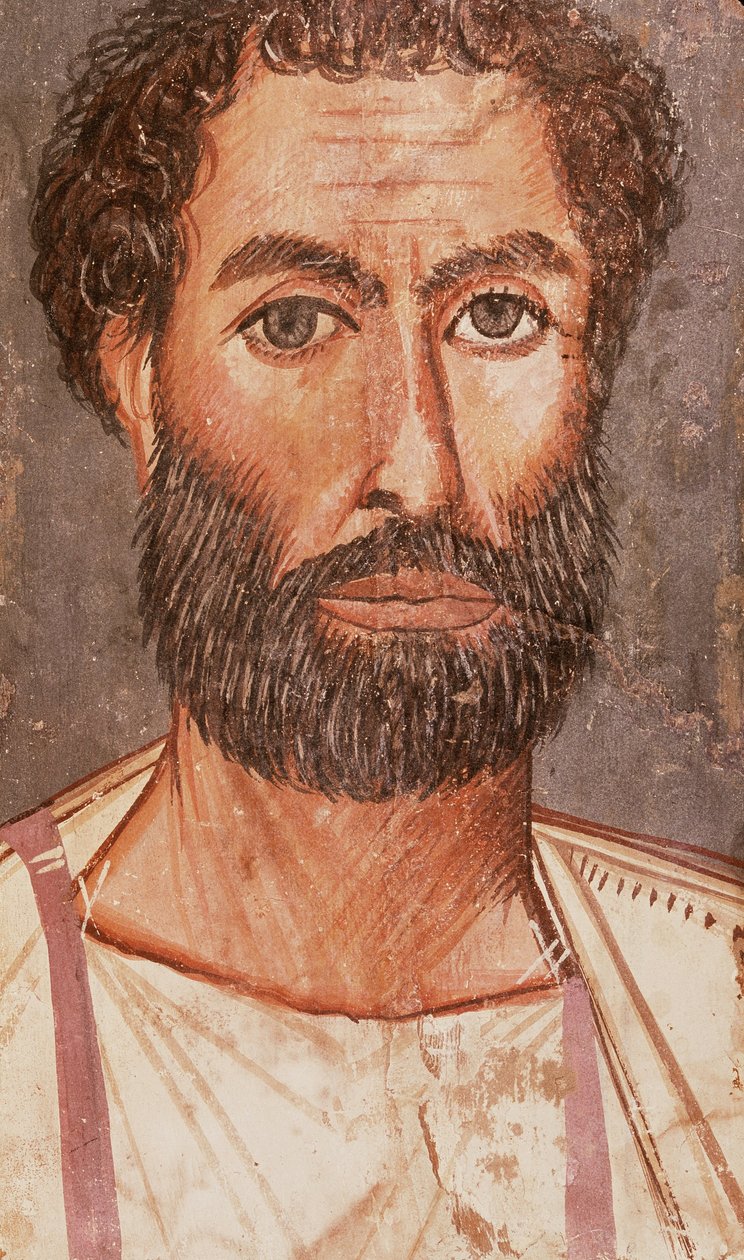 Fayum-retrato de um homem de Unbekannt Unbekannt