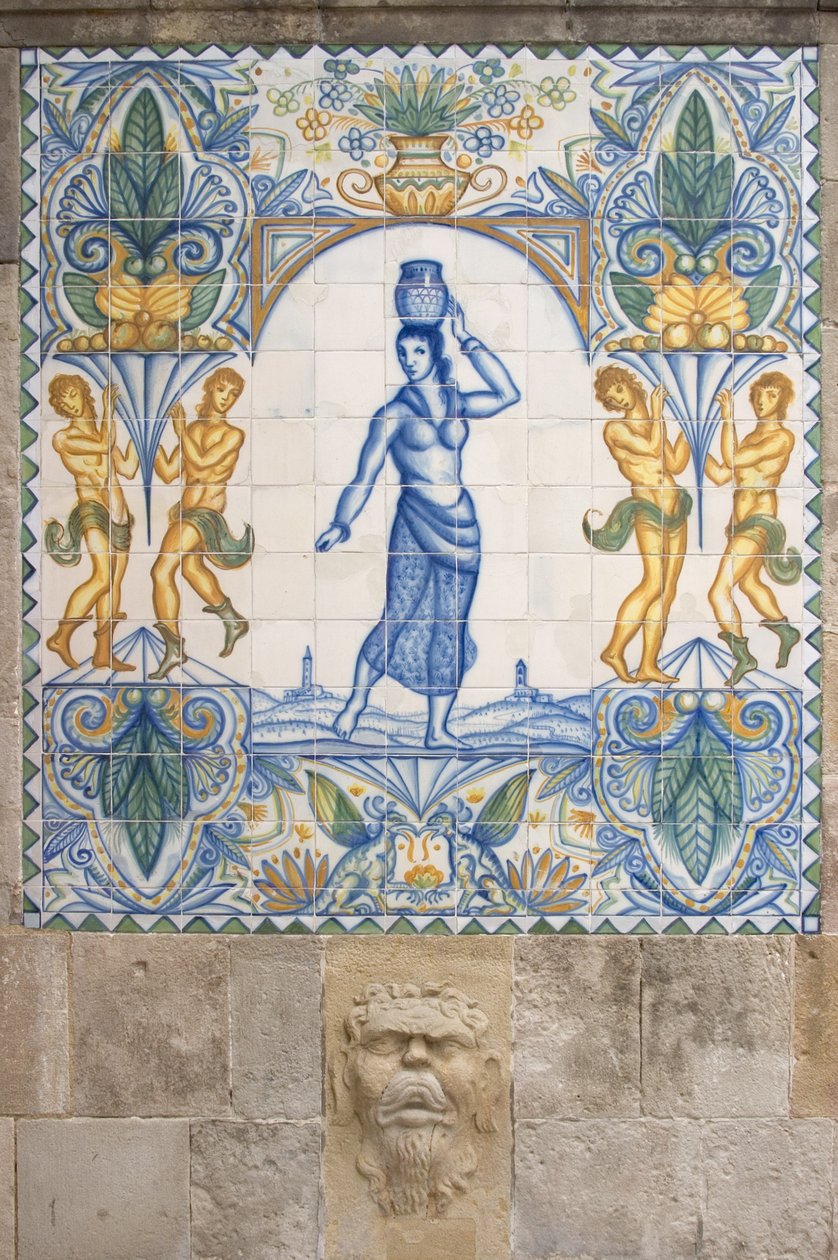 Decoração de fonte (cerâmica) de Unbekannt Unbekannt