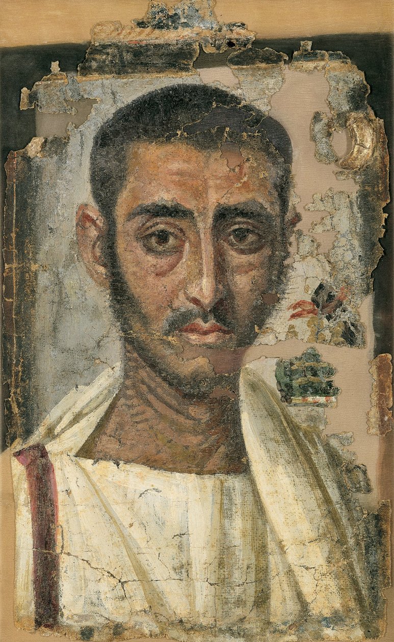 Retrato de funeral de um homem de Unbekannt Unbekannt