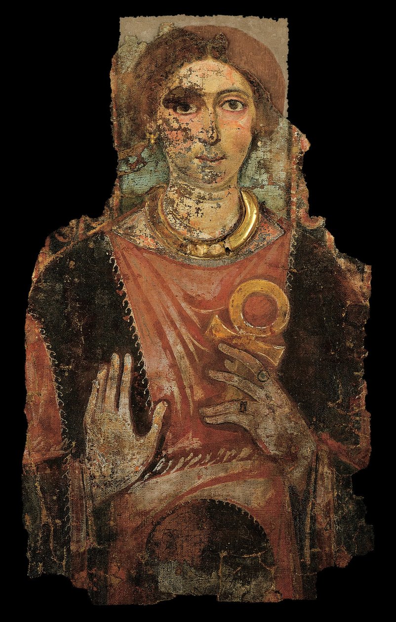 Retrato de funeral de uma mulher de Unbekannt Unbekannt