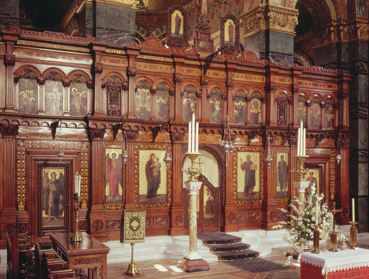 Vista interior, Catedral da Sabedoria divina, foto de Moscou Road, Londres de Unbekannt Unbekannt