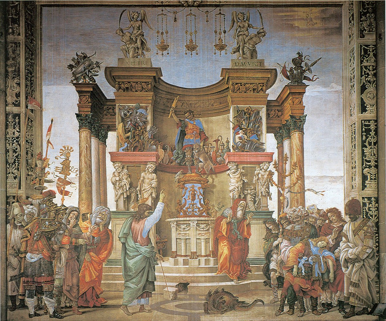 LIPPI, Filippino St Philip Dirigindo o Dragão do Templo de Hieropolis Fresco Strozzi Chapel, Santa Maria Novella, Florença de Unbekannt Unbekannt