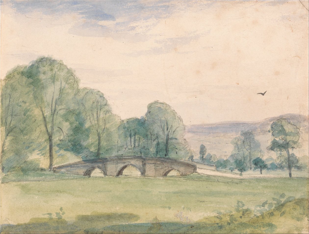 Paisagem com ponte de Unbekannt Unbekannt