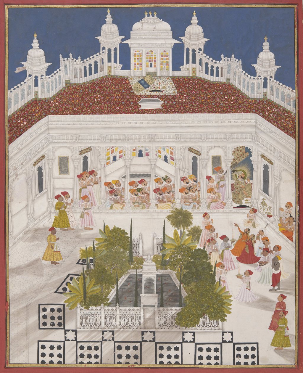 M Ari Singh realiza Puja em Amar Vilas de Unbekannt Unbekannt
