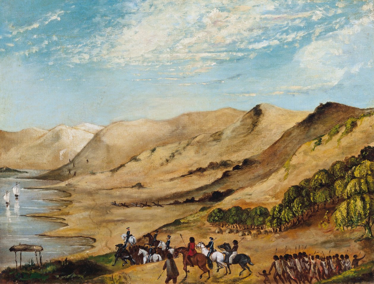 Expedição major de OHallorans ao Coorong, agosto de 1840 de Unbekannt Unbekannt