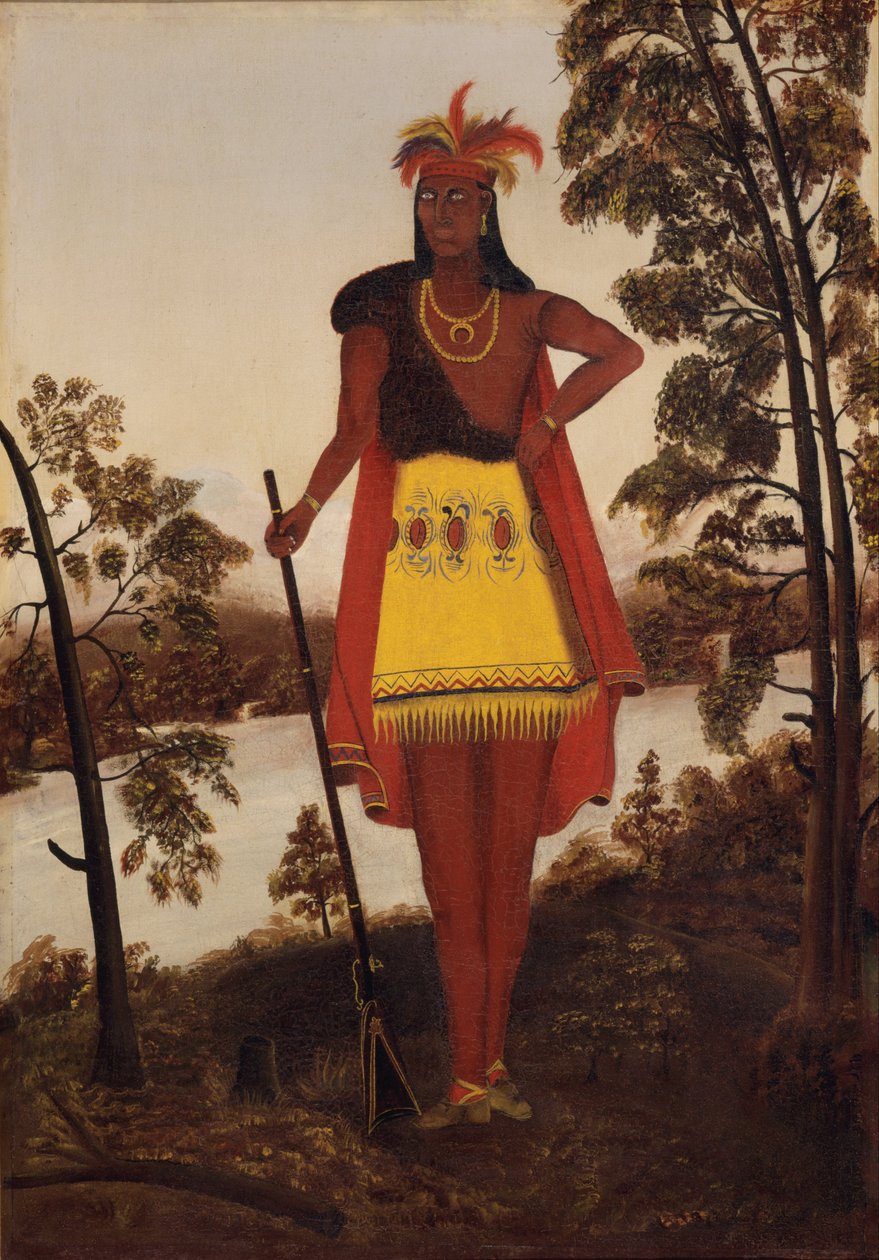 Fabricante desconhecido, americano - retrato do Oneida Chieftain Shikellamy de Unbekannt Unbekannt