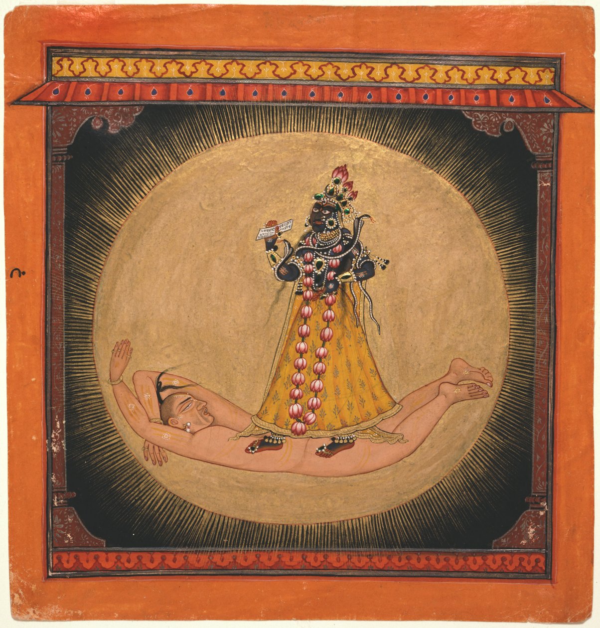 Criador desconhecido, Índia - Bhadrakali dentro do Sol Nascente de Unbekannt Unbekannt