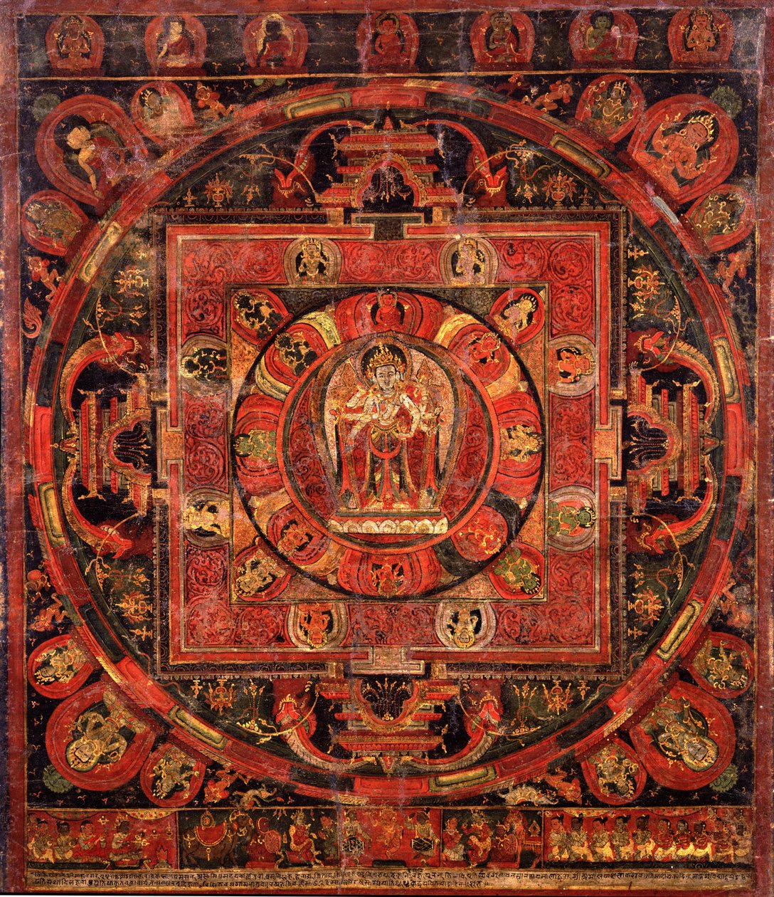 Mandala de Amogapasha de Unbekannt Unbekannt