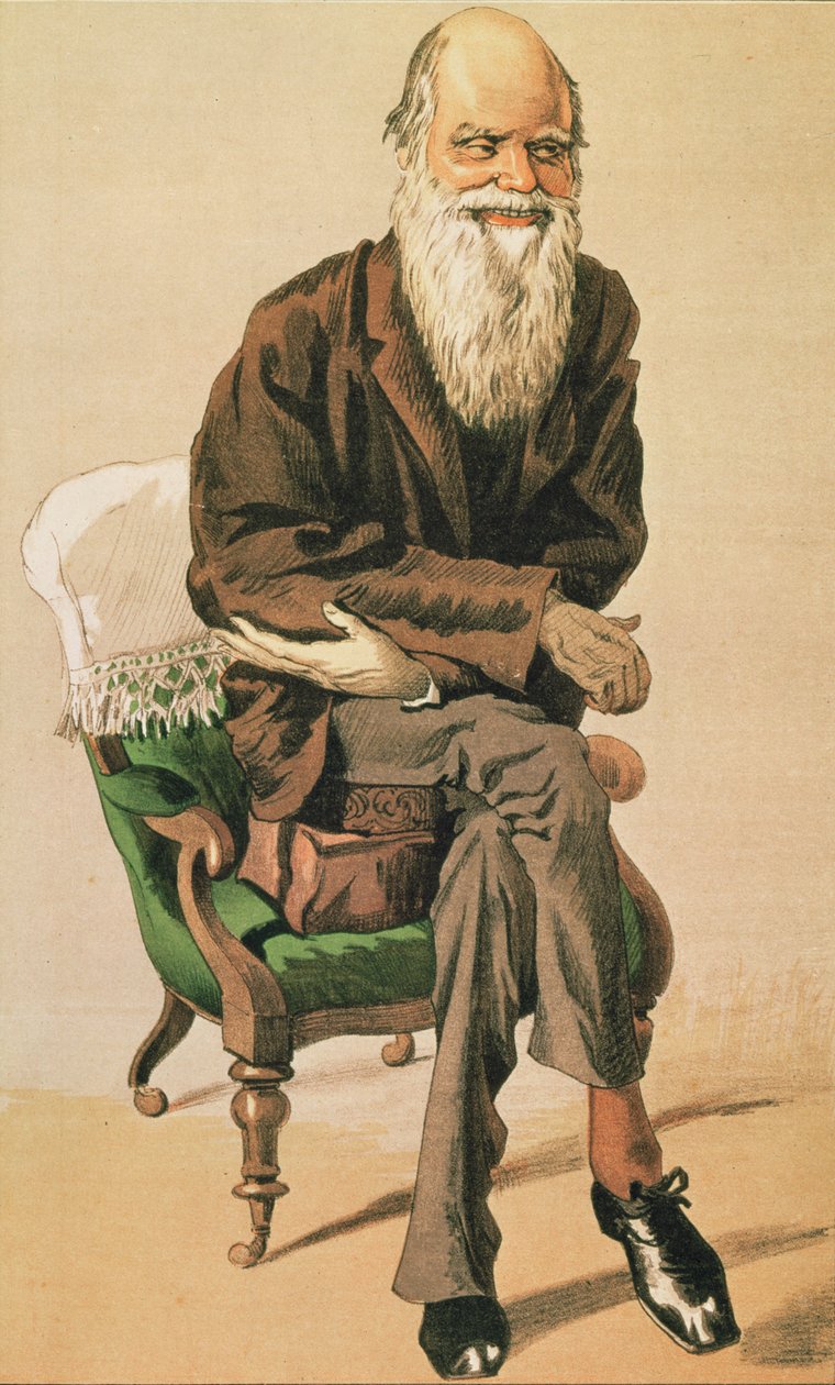 Homens do dia, não. 33, Charles Darwin, desenho animado da Vanity Fair de Unbekannt Unbekannt