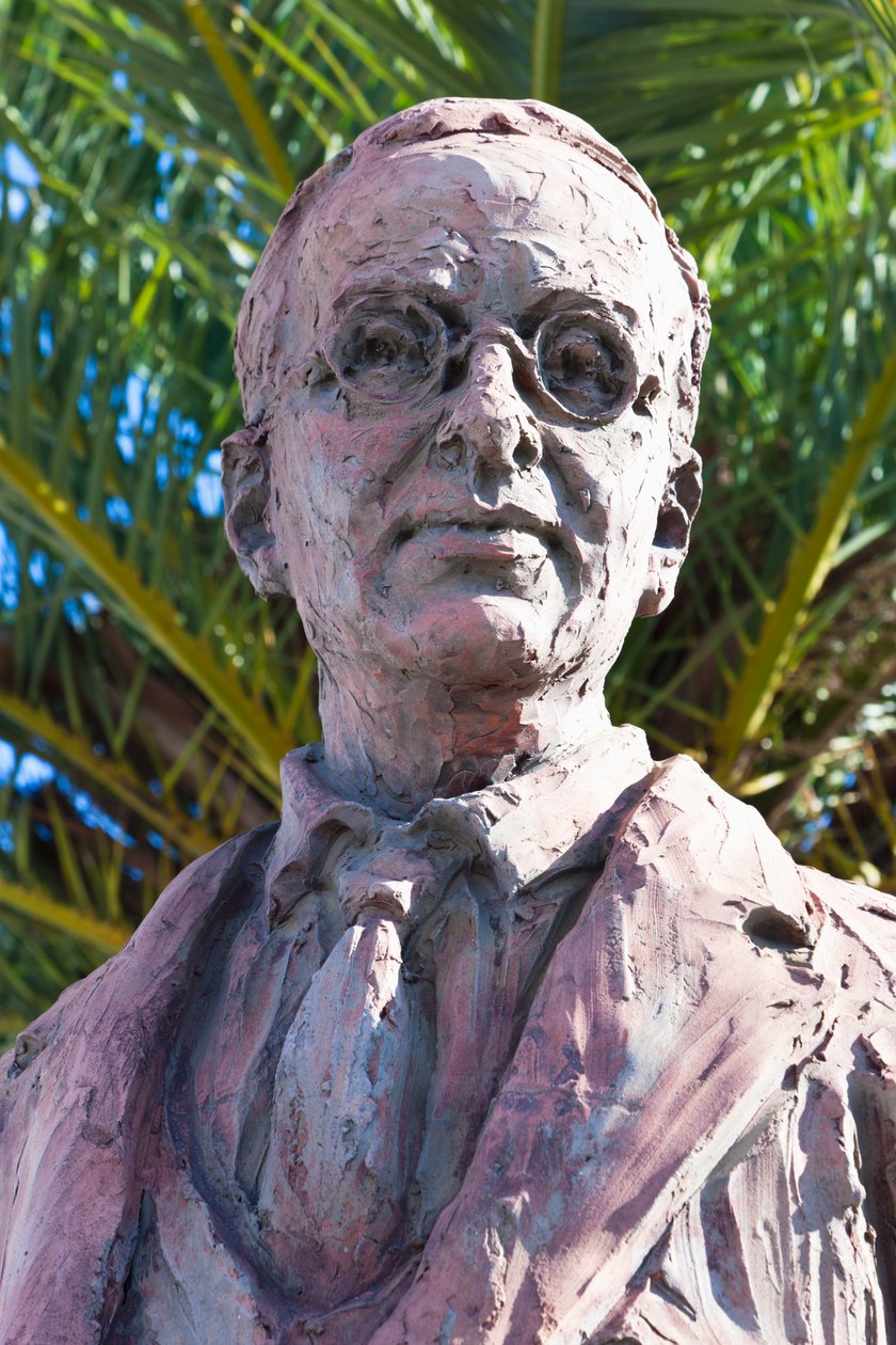 Monumento a Blas Infante, Niebla, província de Huelva, Andaluzia, sul da Espanha. Blas Infante Pérez de Vargas 1885 - 1936. Política andaluza, conhecida como Pai da Pátria da Andaluzia, ou Pai dos E de Unbekannt Unbekannt