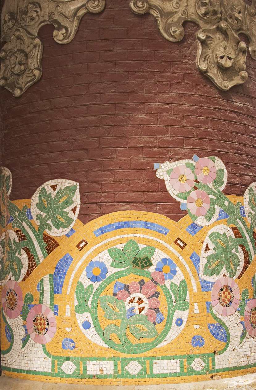 Detalhe do mosaico, 1908 de Unbekannt Unbekannt