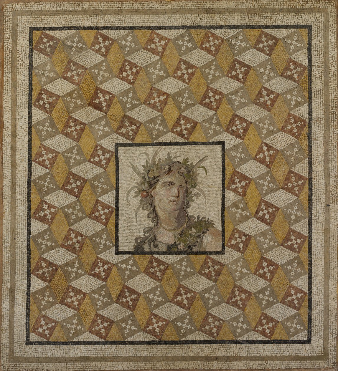 Painel de piso em mosaico de Unbekannt Unbekannt